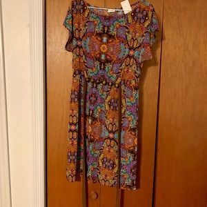 Ladies NEW and beautiful colors mingling👗 dress!!